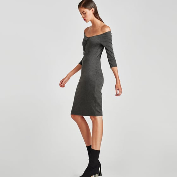 Zara Dresses & Skirts - 🌟 Host Pick 🌟 Zara Off-The Shoulder Dress